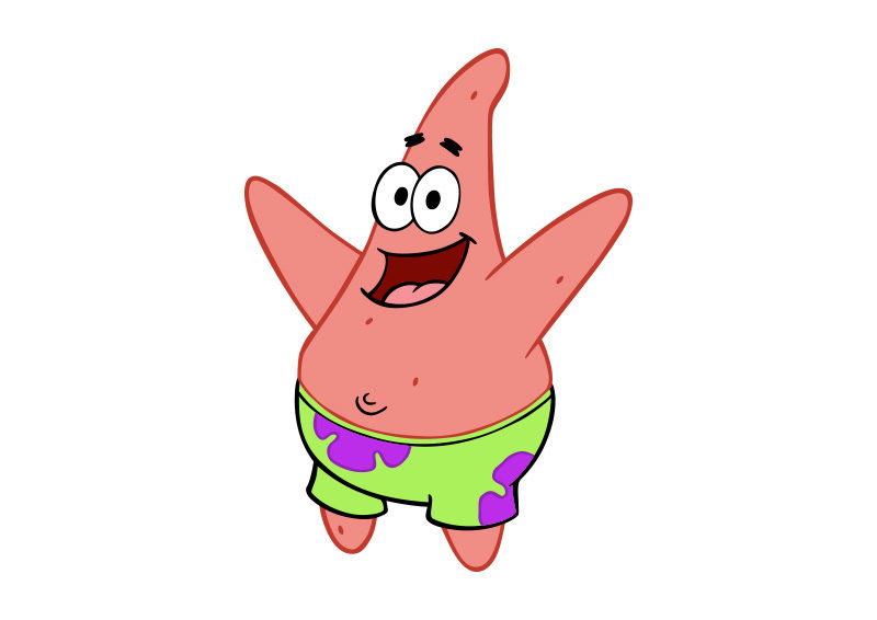 800x566 Patrick Star Vector