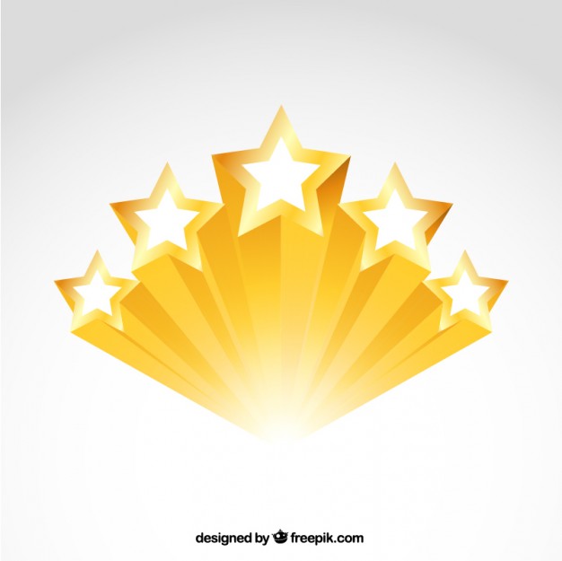 626x625 Shiny Golden Stars Vector Free Download