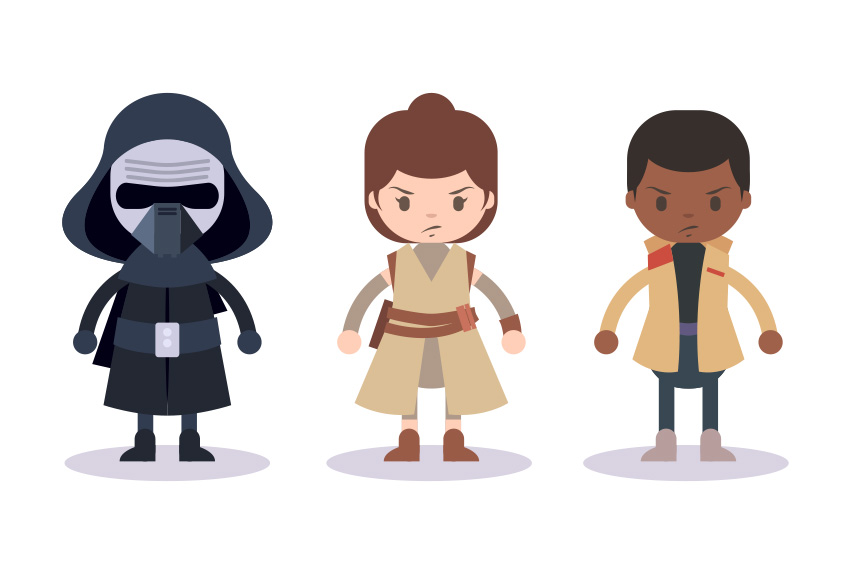850x574 How To Create Three Star Wars Characters In Adobe Illustrator