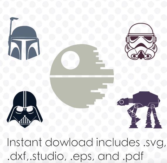 570x555 Star Wars Inspired Characters Instant Download (Zipped .eps .dxf