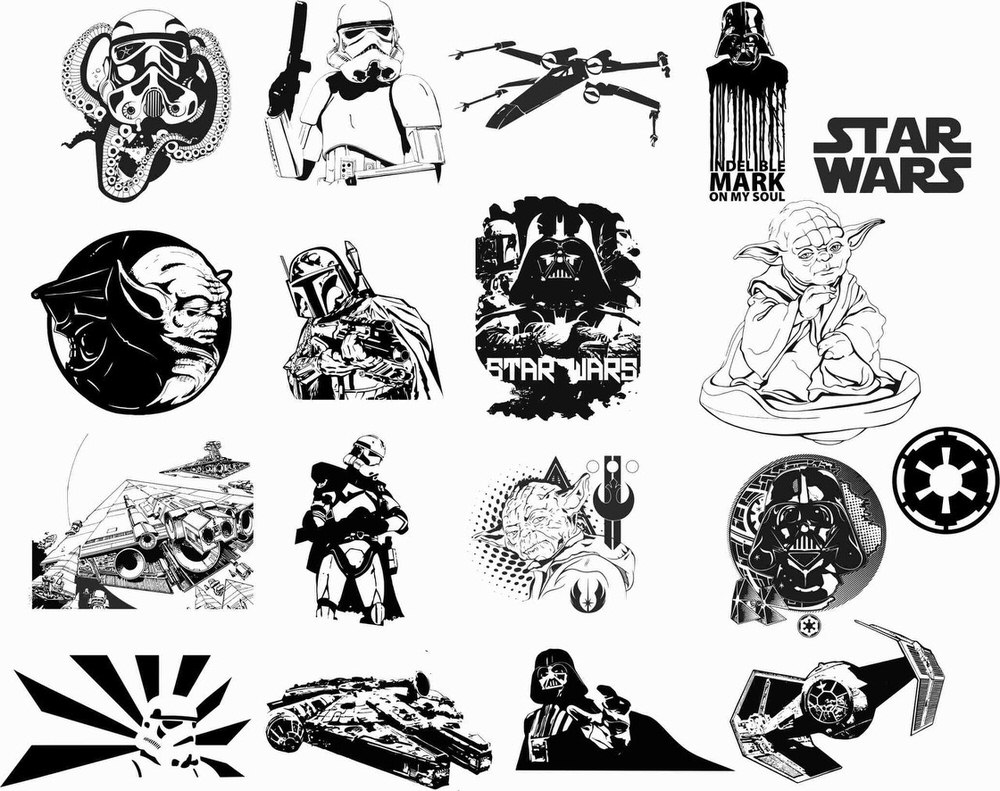 1000x791 Star Wars Car Vinyl Sticker Auto Decals Vectors Free Vector