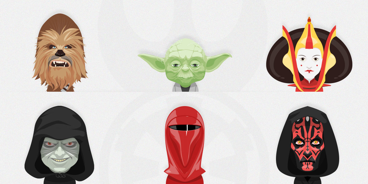 1200x600 Free Set Of Star Wars Avatars Vol. 2