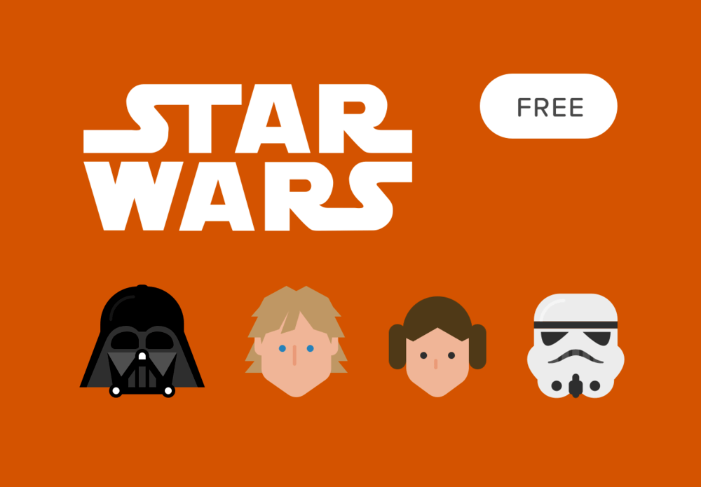 1000x695 Star Wars Free Vector