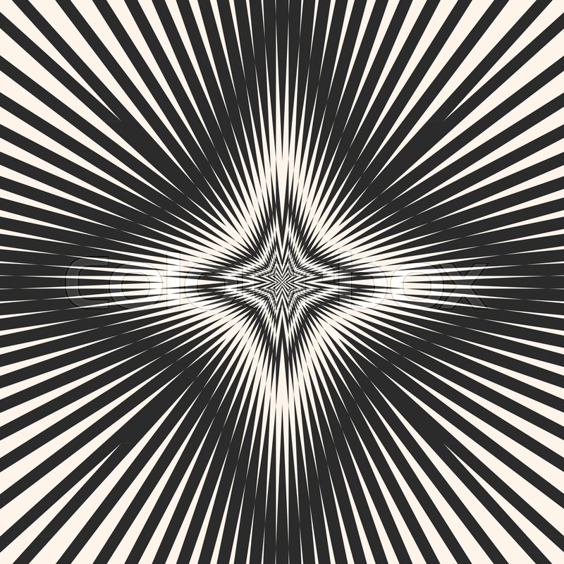 800x800 Starburst Background. Vector Striped Seamless Pattern. Big Star