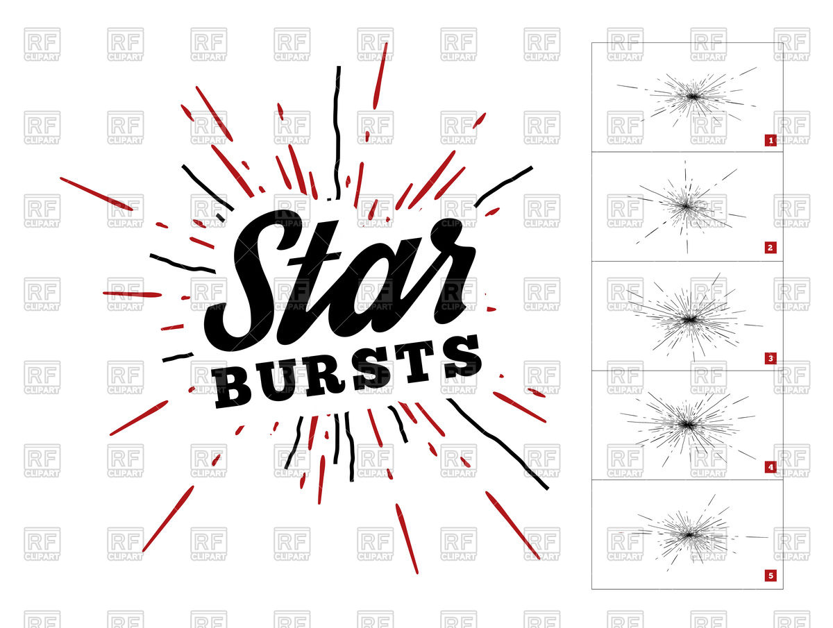 1200x905 Hipster Style Vintage Star Burst With Ray Vector Image Vector