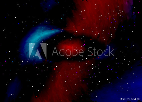 500x357 Star Field In Space And A Nebulae. Abstract Background Of Universe
