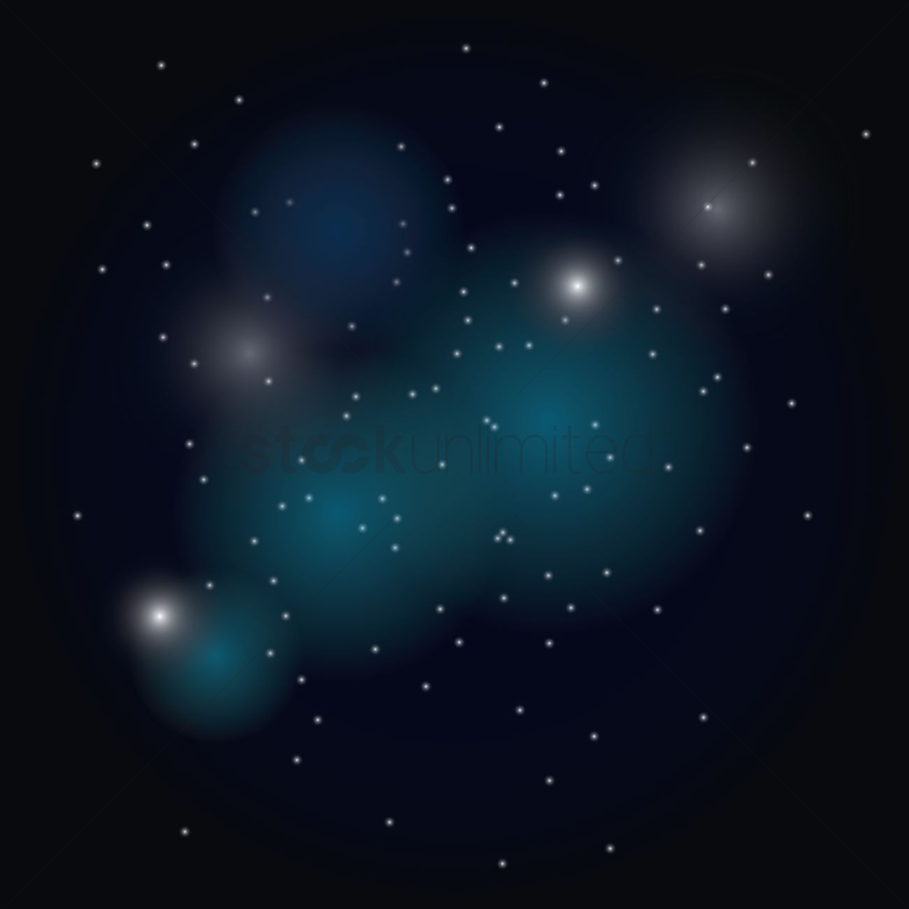 1300x1300 Starfield Vector Image