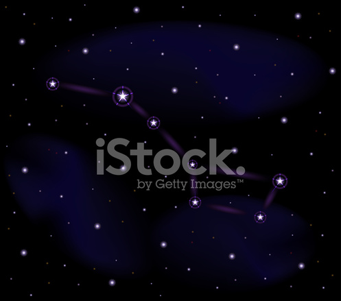 497x439 Big Dipper Star Field Stock Vector