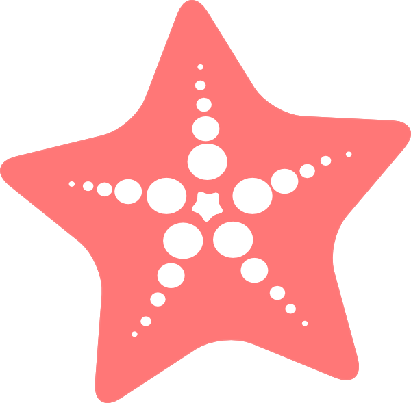 600x589 Vector Clipart Starfish