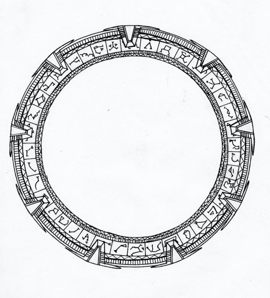548x604 Stargate Out Line By Ellevira