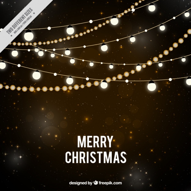 626x626 Starry Night Background With Christmas Lights Vector Free Download