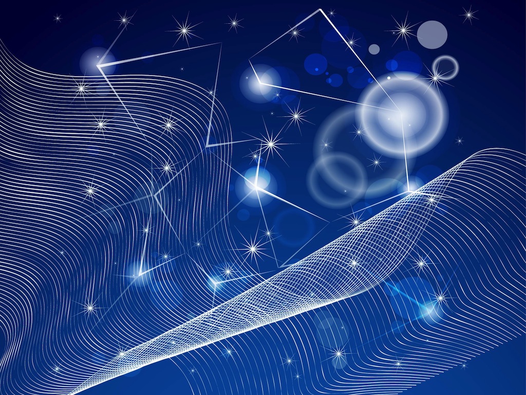 1024x768 Starry Sky Vector