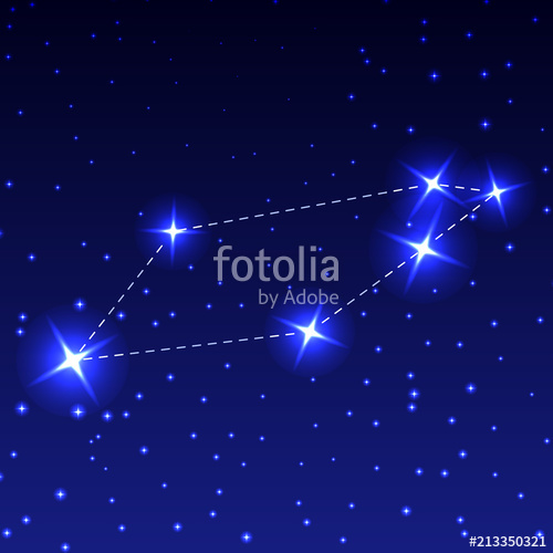 500x500 The Constellation Of The Telescope In The Night Starry Sky. Vector