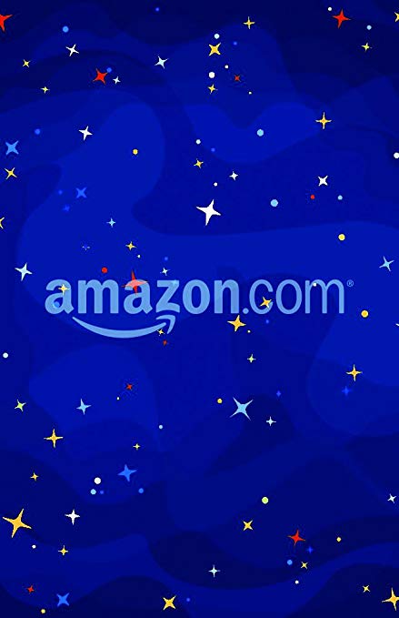 439x679 Cartoon Space Background With Colorful Stars. Night Starry Sky
