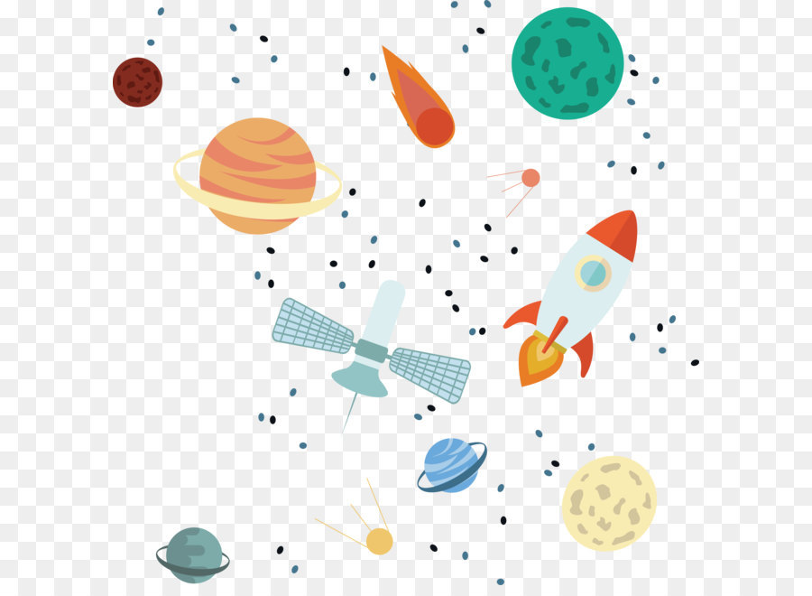 900x660 Hand Painted Starry Sky Vector Png Download