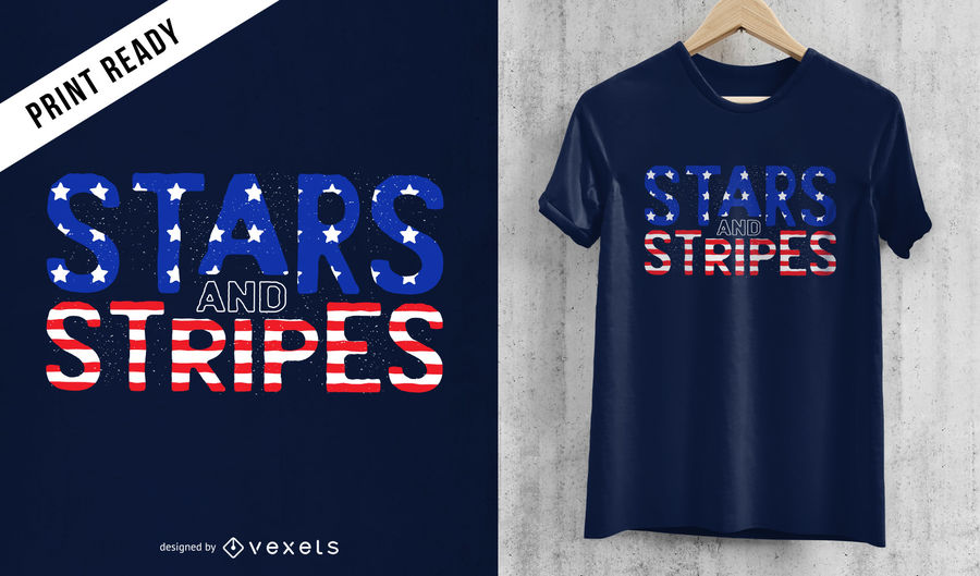 900x529 Stars And Stripes T Shirt Design