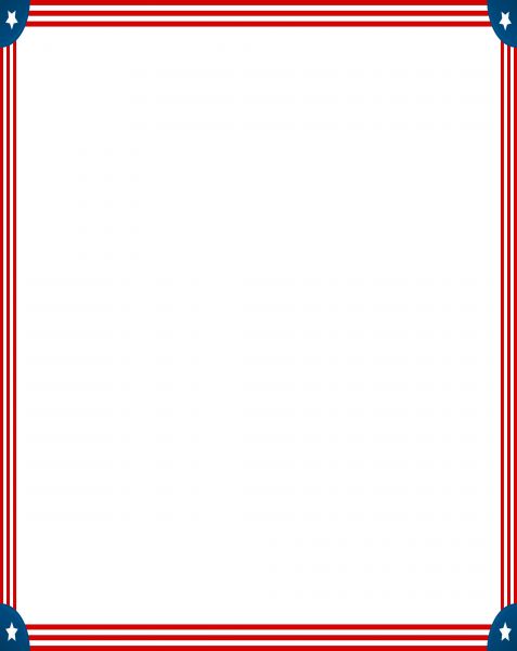 477x600 Vector Image Of An Empty Photo Frame With Stars And Stripes Border