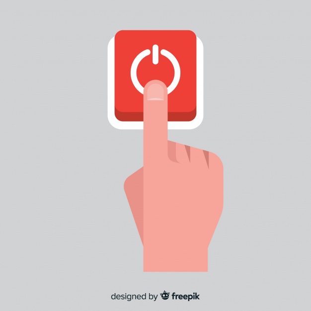 626x626 Person Pressing Start Button Vector Free Download