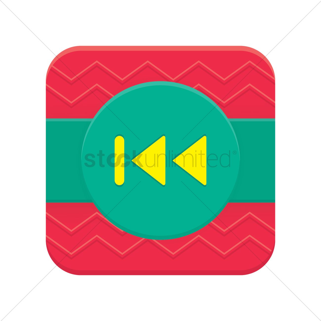 1300x1300 Rewind To The Start Button Vector Image