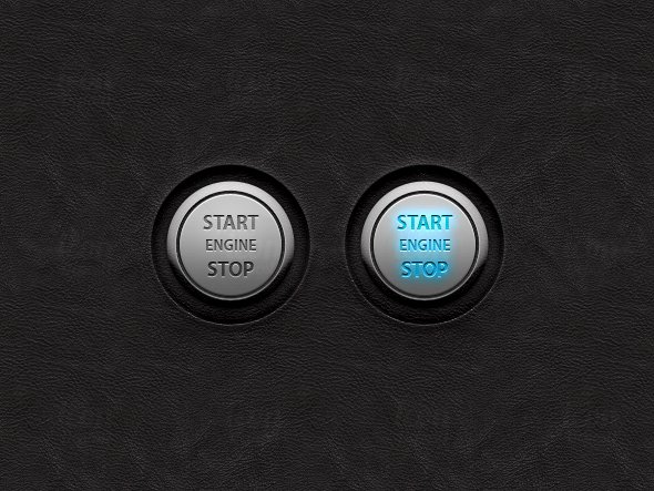 590x443 Free Vector Startstop Engine Ui Buttons Psd Files, Vectors