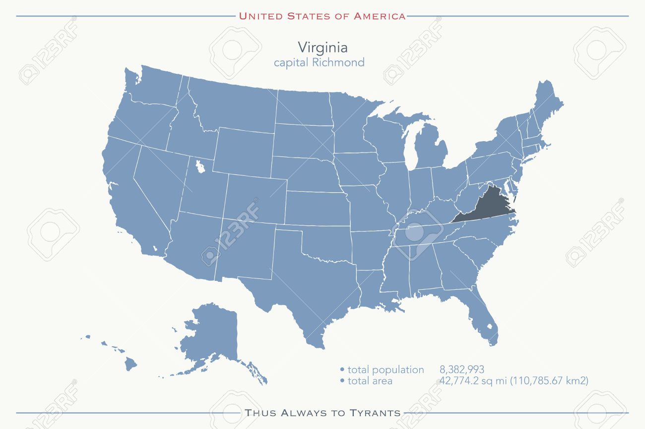 1300x866 United States Map Outline Vector With State Names Vector Library
