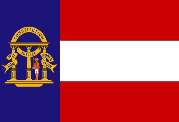 600x412 Flag Of The State Of Georgia Coat Clip Art Free Vector In Open