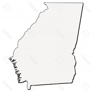 300x300 Photostock Vector Vector Georgia State D Outline Map Sohadacouri