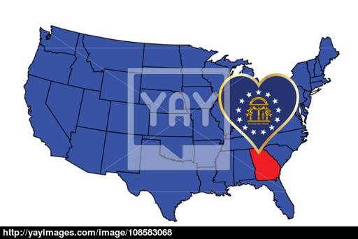 512x342 State Of Georgia Vector