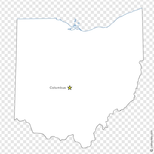 500x500 Ohio (Oh) Us State Free Vector Map