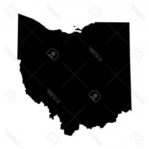 300x300 Photostock Vector Map Of The U S State Of Ohio Lazttweet