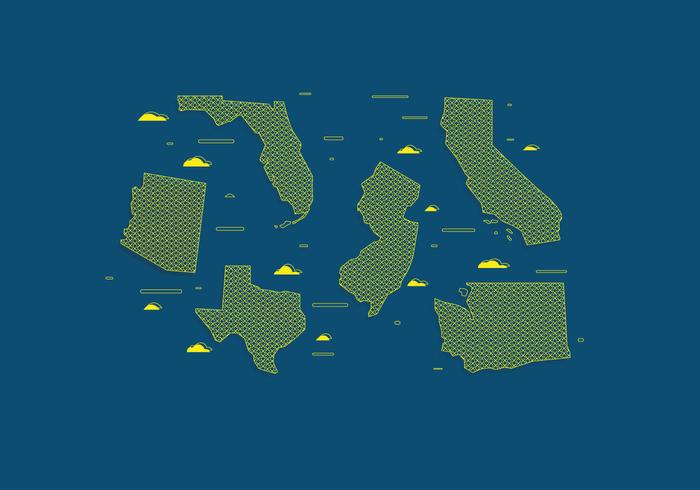 700x490 State Outlines Vector