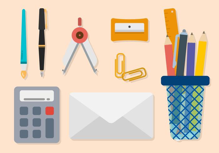 700x490 Stationary Free Vector Art