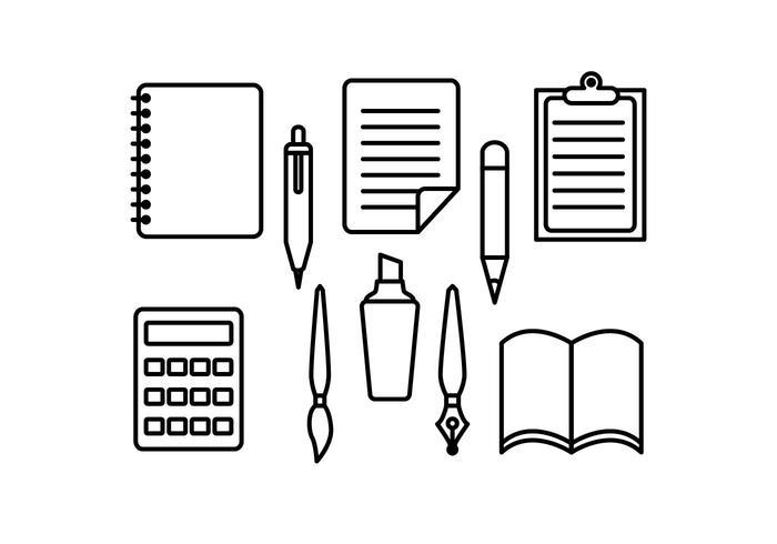 700x490 Stationary And Pen Vectors