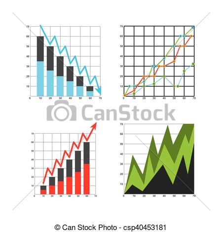 450x470 Growth Economy Statistics Icons Vector Illustration Design.