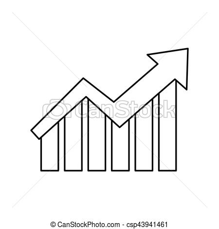 450x470 Growth Up Statistics Icon Vector Illustration Graphic Design.