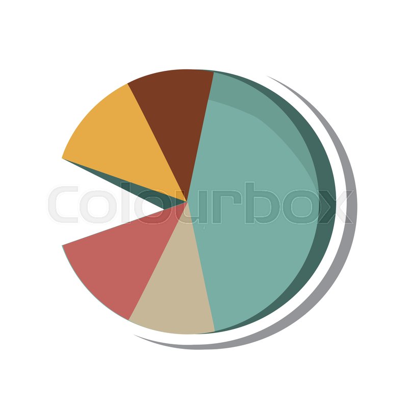 800x800 Pie Infographic Statistics Isolated Icon Vector Illustration