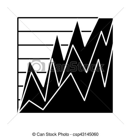 450x470 Statistics Graph Isolated Icon Vector Illustration Design Clip Art