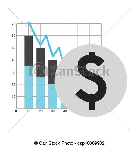 450x470 Business Statistics Concept Icon Vector Illustration Design Vector