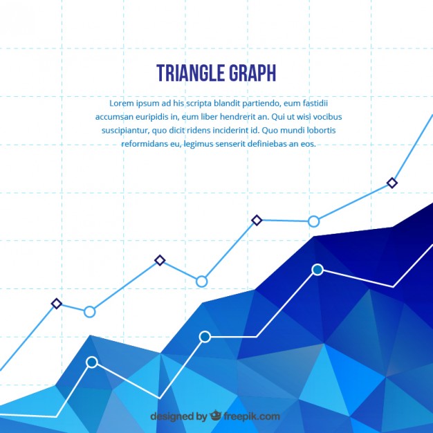 626x626 Polygonal Statistics Chart Vector Free Download