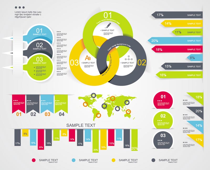 800x648 Timeline Statistics Infographics Vector
