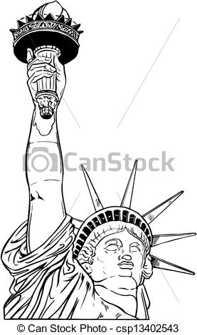 277x470 Statue Of Liberty Clipart Line Drawing