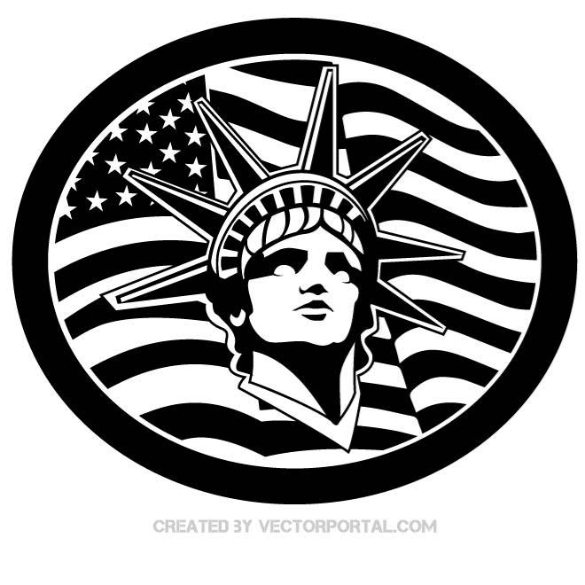 660x660 Statue Of Liberty Vector Illustration By Vectorportal