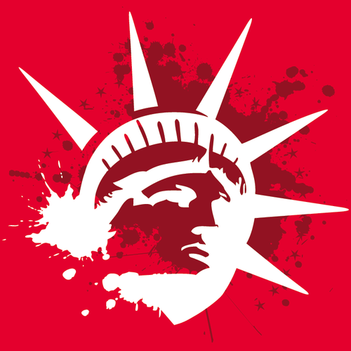 500x499 Buy Vector Statue Of Liberty Head Icon Logo Graphic Royalty Free