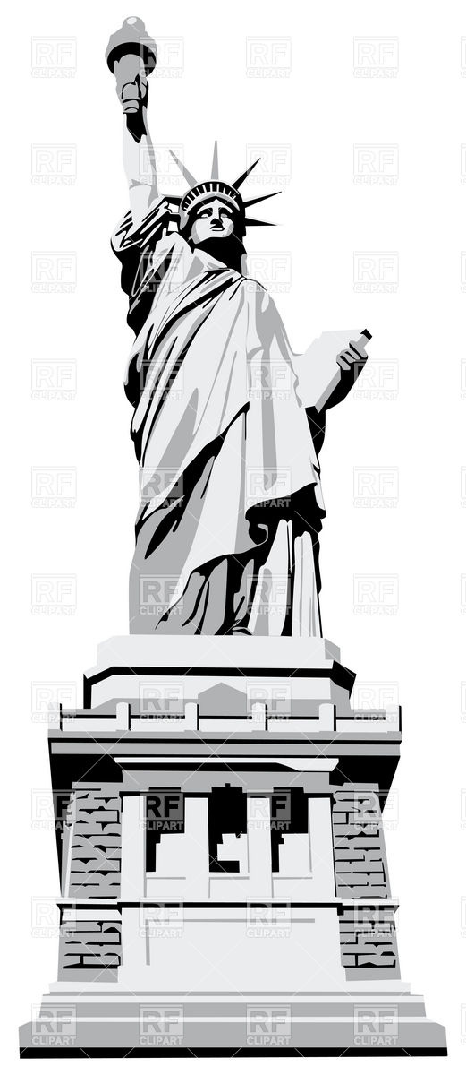 521x1200 Statue Of Liberty Vector Image Vector Artwork Of Objects