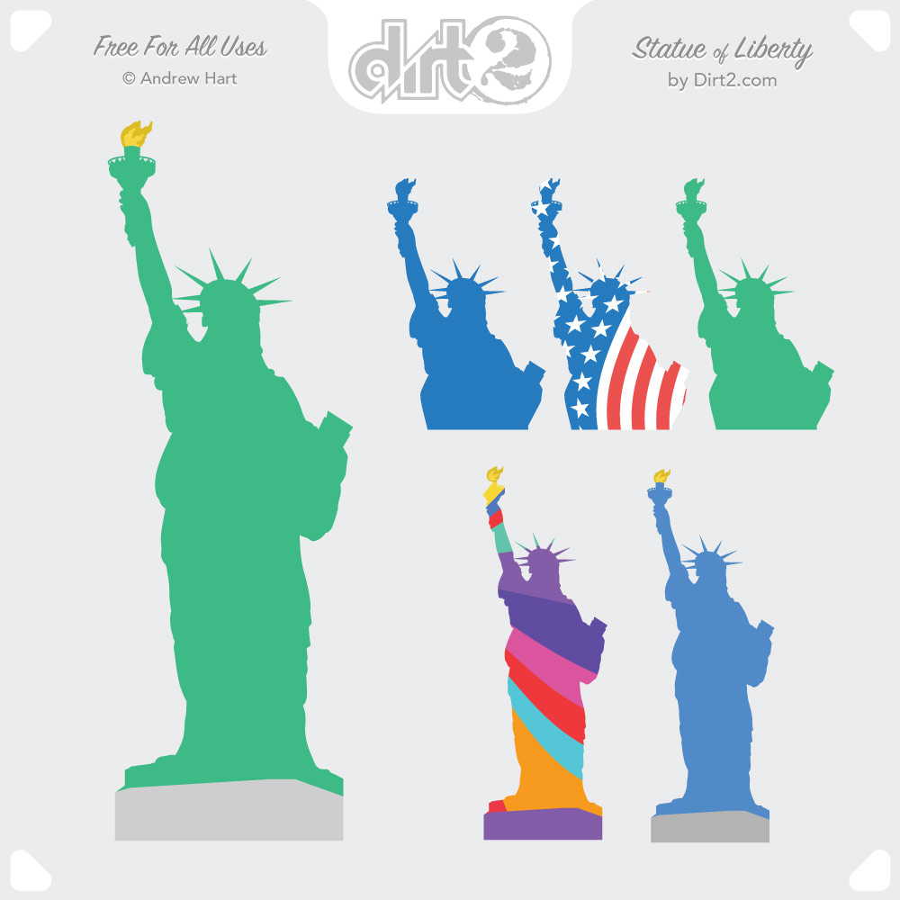 1000x1000 Free Statue Of Liberty Vector By