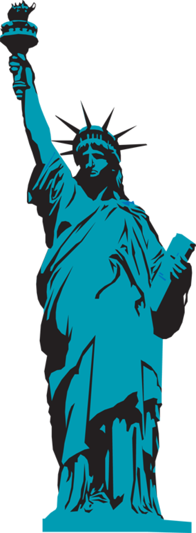 640x1739 Manhattan Clipart Statue Of Liberty Clipart