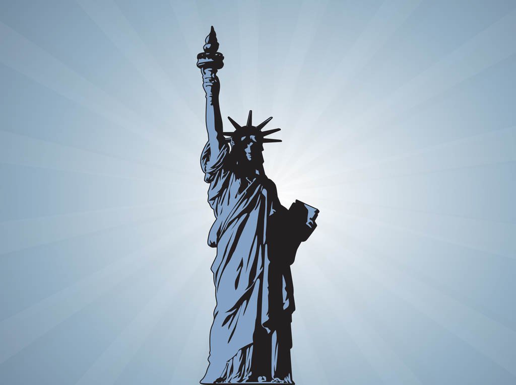 1024x765 Statue Of Liberty Vector Vector Art Amp Graphics