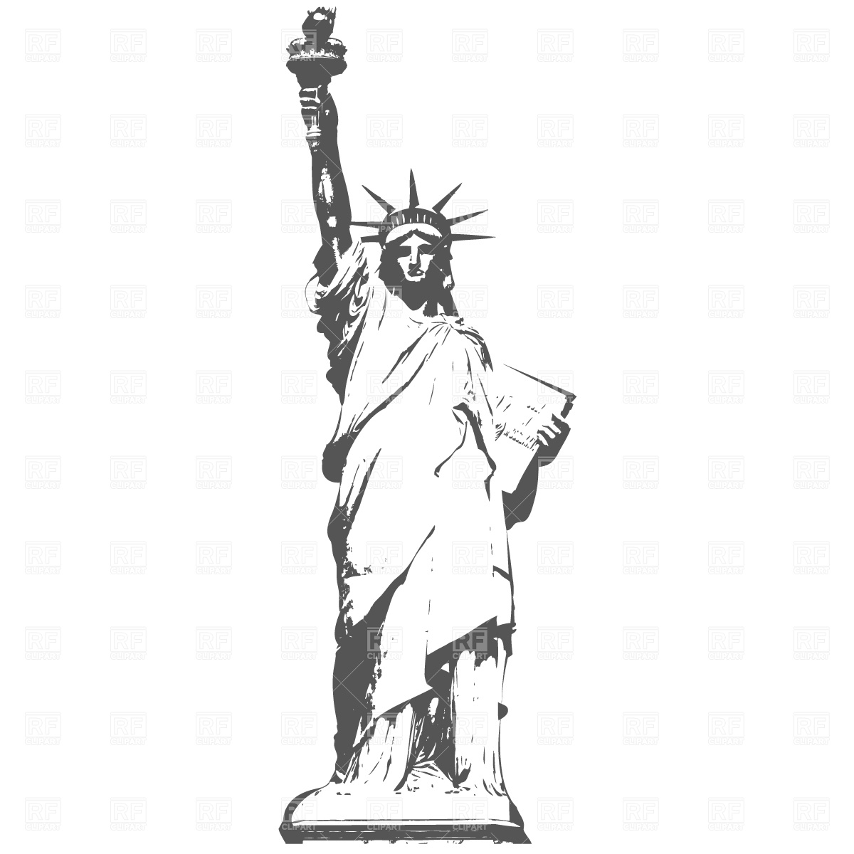 1200x1200 Statue Of Liberty In New York Free Vector Image Vector Artwork