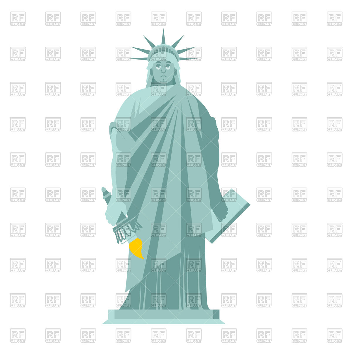 1200x1200 Sad Statue Of Liberty Vector Image Vector Artwork Of