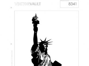 310x233 Statue Of Liberty In Black Amp White Free Vectors Ui Download